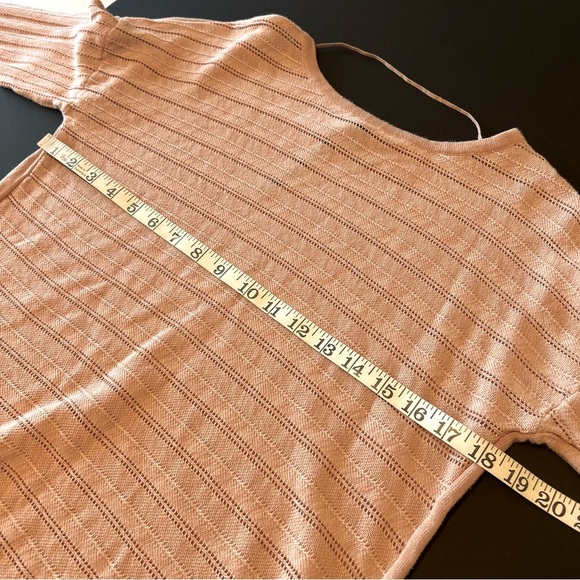 NEW Prana Madeline Organic Cotton pointelle pullover Sweater, blush pink, sz S - Picture 3 of 12